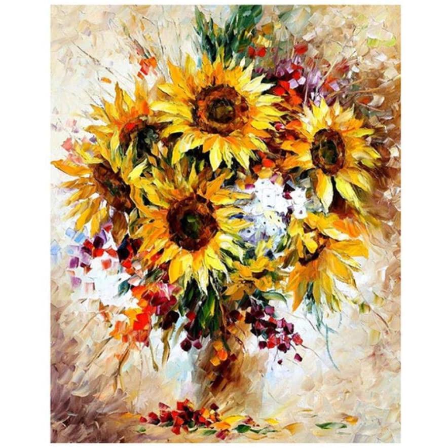 Malen nach Zahlen Schöne Sonnenblumen - Image 9