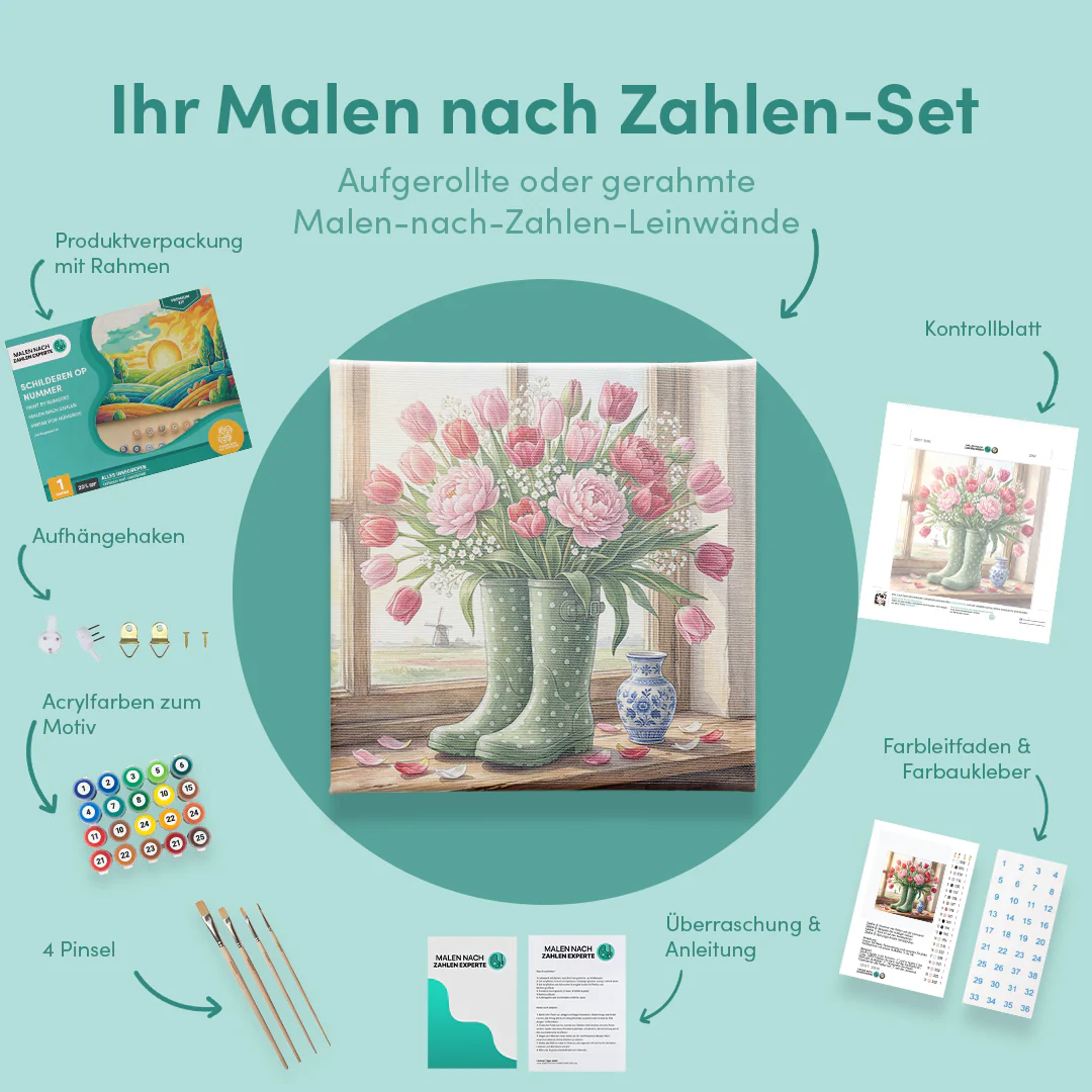 Malen nach Zahlen Stiefel - Image 5