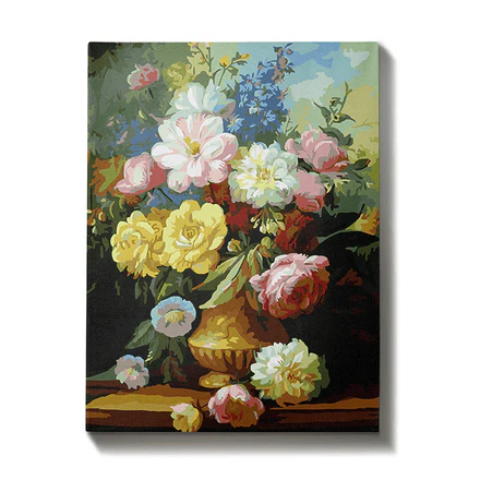 Malen nach Zahlen Vase mit bunten Blumen - Image 7