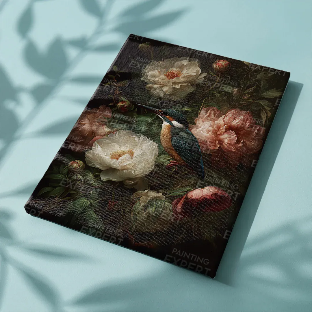 Malen nach Zahlen Vögel in voller Blüte – Ein harmonisches Zusammenspiel von Natur und Farben - Image 4