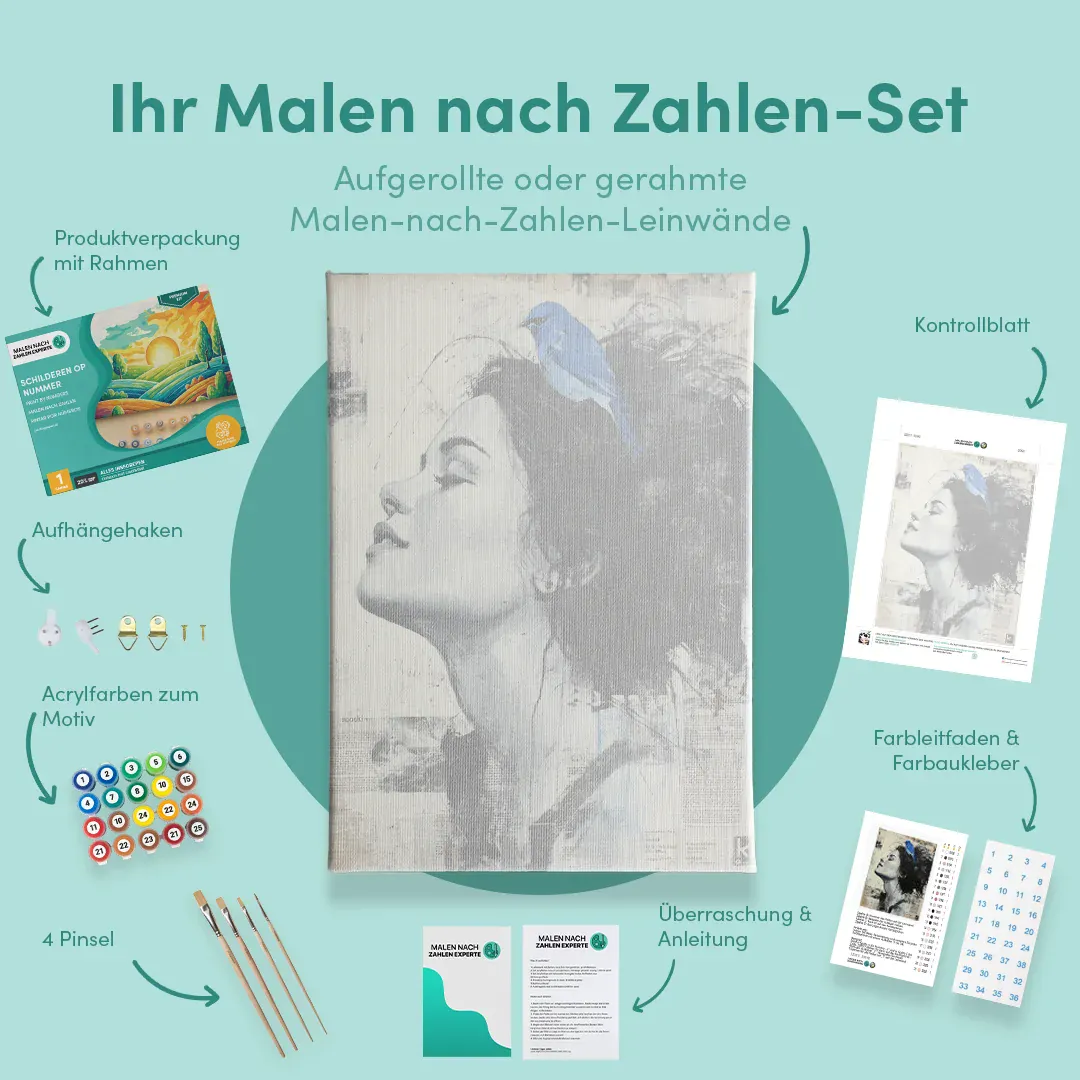 Malen nach Zahlen Wegziehende Wolken - Image 5