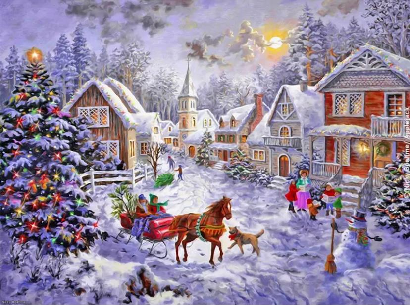 Malen nach Zahlen Weihnachten in der Stadt - Image 7