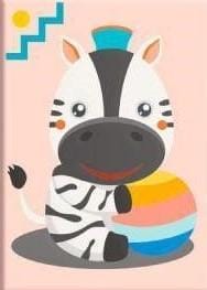 Malen nach Zahlen Zebra mit Hut - Image 7