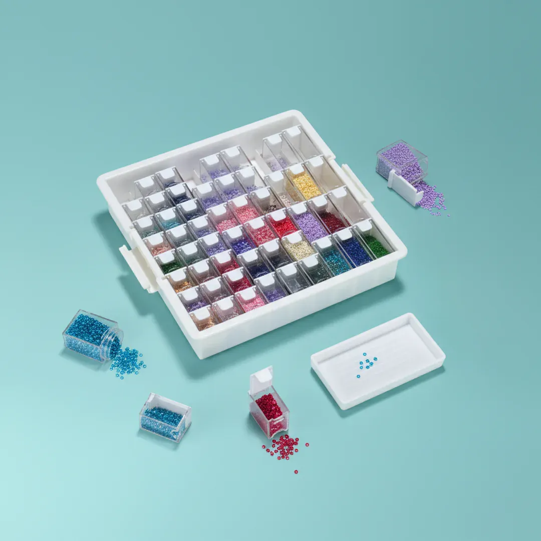 Premium-Aufbewahrungsbox mit 54 Dosen (Diamond Painting)